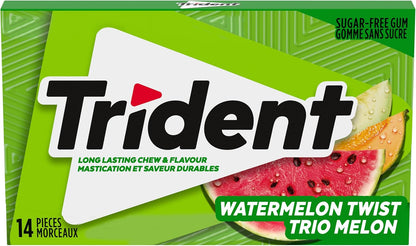 Trident Sugar Free Watermelon Twist Gum, 12 Pack (14 Pieces Each) (Imported from Canada)