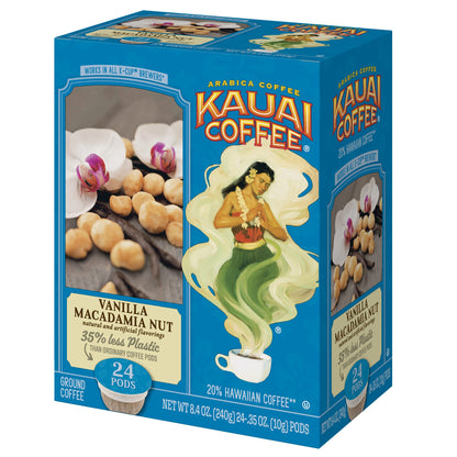 Kauai Coffee Na Pali Coast Dark Roast - Compatible with Keurig Pods K-Cup Brewers (1 Pack of 12 Single-Serve Cups)