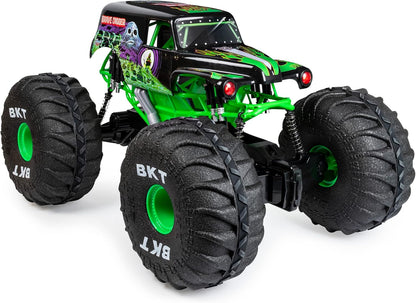 Monster Jam, Official Mega Grave Digger All-Terrain Remote Control Monster Truck with Lights, 1:6 Scale, Kids Toys for Boys and Girls Ages 4-6+