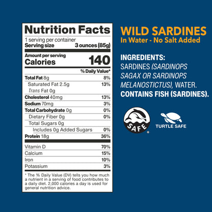 Wild Planet Wild Sardines in Extra Virgin Olive Oil, Lightly Smoked, Tinned Fish, Sustainably Wild-Caught, Non-GMO, Kosher, Gluten Free, 4.4. Ounce (Pack of 12)