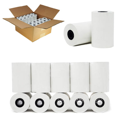 (50 Rolls) 3 1/8 x 230 Thermal Paper Receipt Rolls (55 GSM Premium Quality German Paper) Fits All POS Cash Registers BPA Free - BuyRegisterRolls