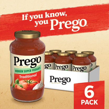 Prego Chunky Tomato with Garlic and Onion Pasta Sauce, 24 Oz Jar