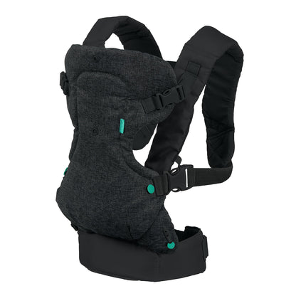 Infantino Flip Advanced 4-in-1 Carrier - Ergonomic, convertible, face-in and face-out front and back carry for newborns and older babies 8-32 lbs