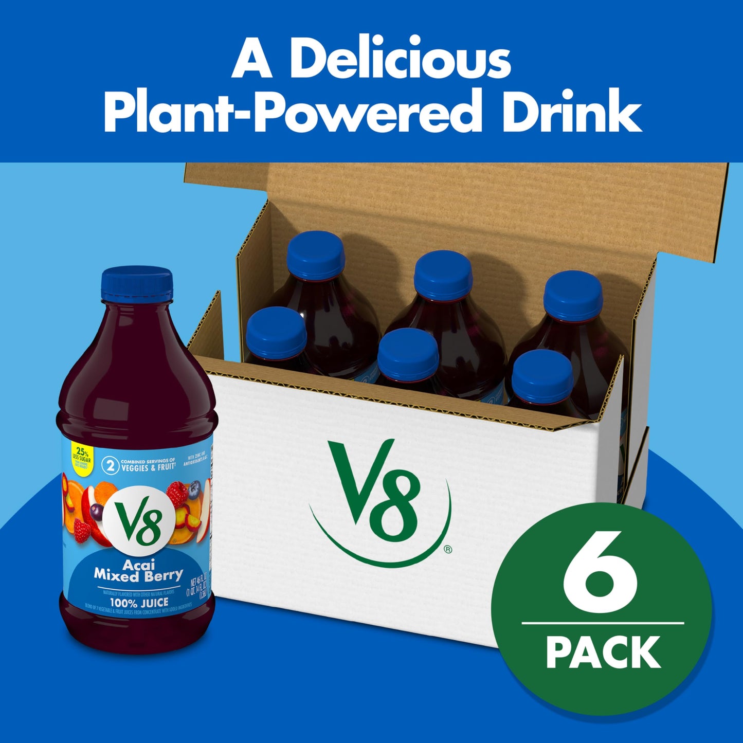 V8 Splash Tropical Blend Flavored Juice Beverage, 64 fl oz Bottle