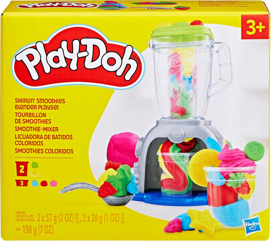 Play-Doh Swirlin' Smoothies Toy Blender Playset, Play Kitchen Appliances, Kids Arts and Crafts Toys for 3 Year Old Girls and Boys and Up