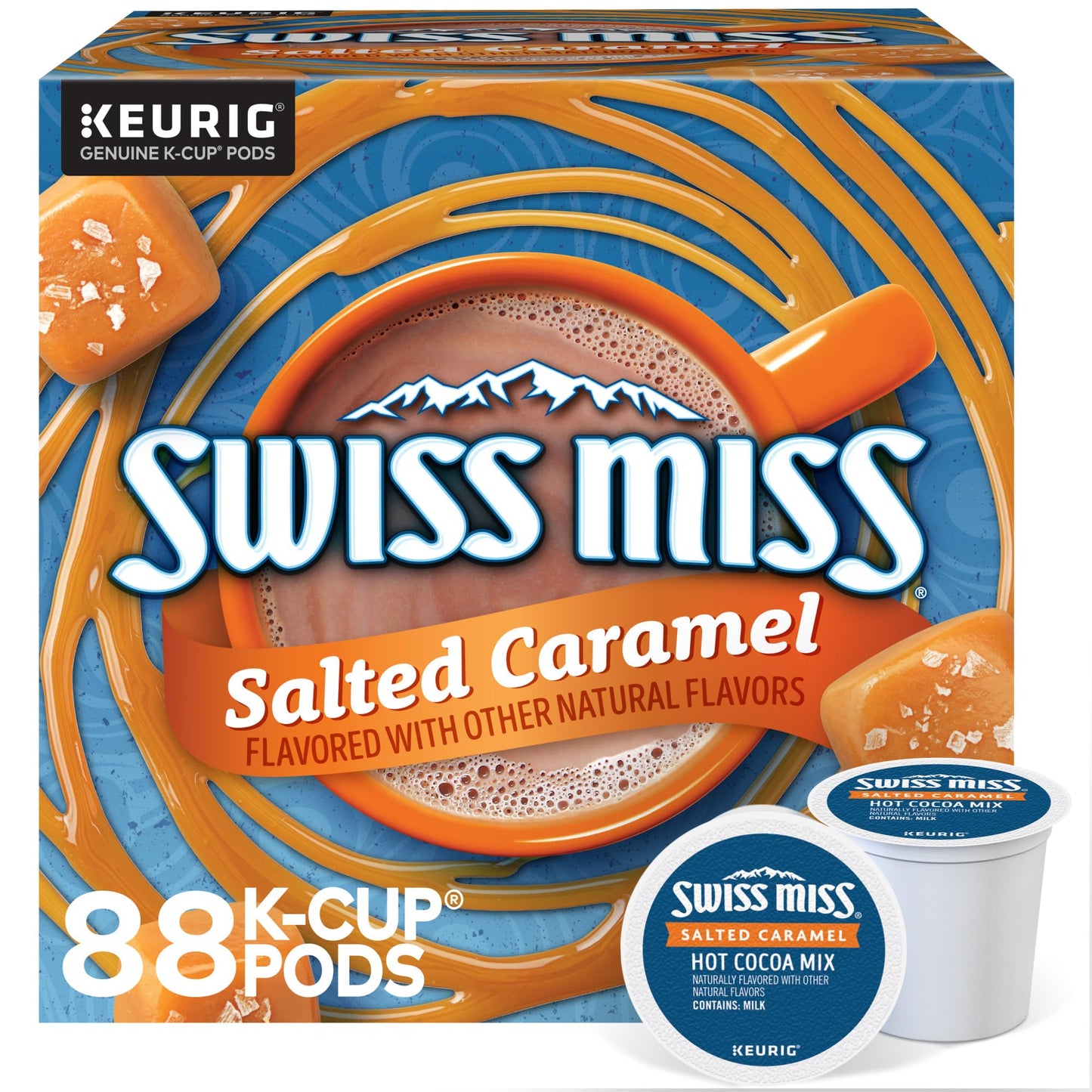 Swiss Miss Milk Chocolate Hot Cocoa, Keurig Single-Serve K-Cup Pods, 44 Count