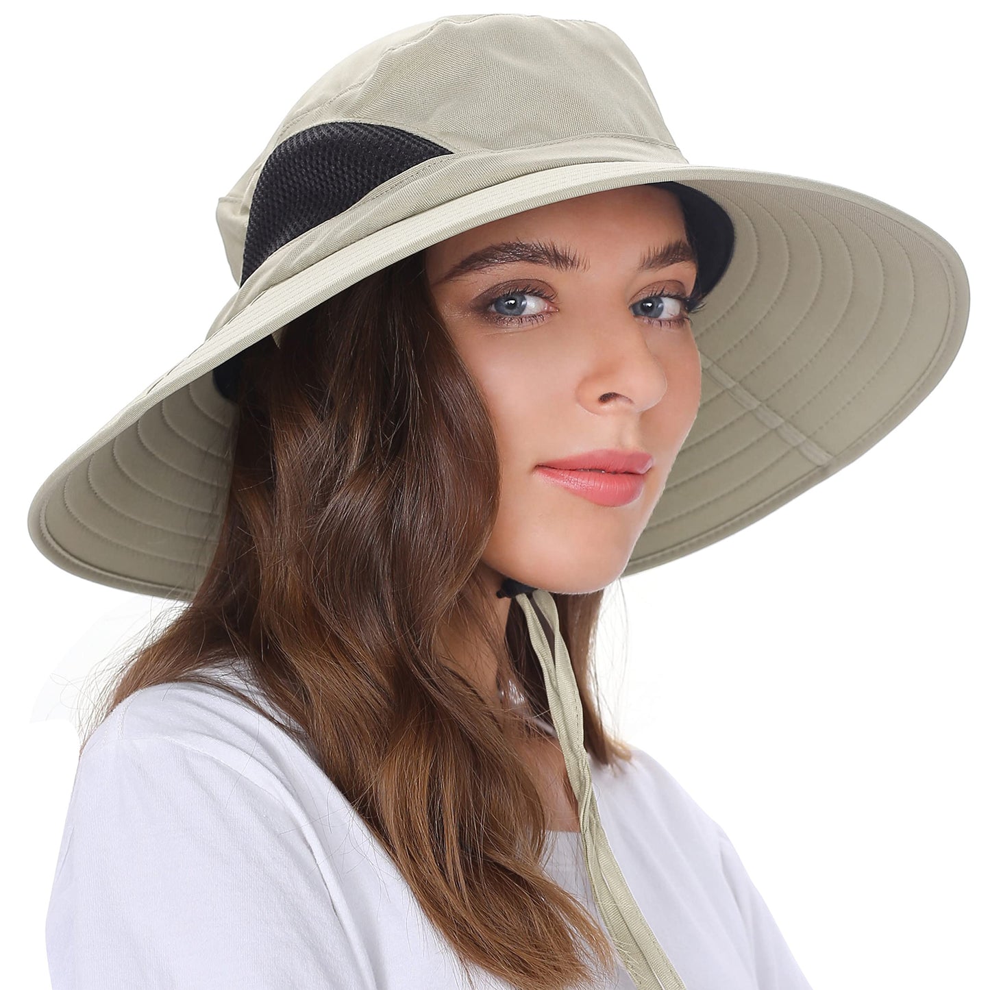 EINSKEY Unisex Sun Hat, Waterproof Wide Brim Bucket Hat Packable Boonie Hat for Fishing Hiking Gardening Safari Beach