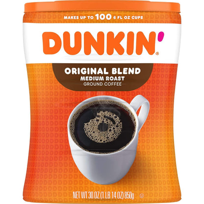 Dunkin' Original Blend Medium Roast Ground Coffee, 30 Ounce