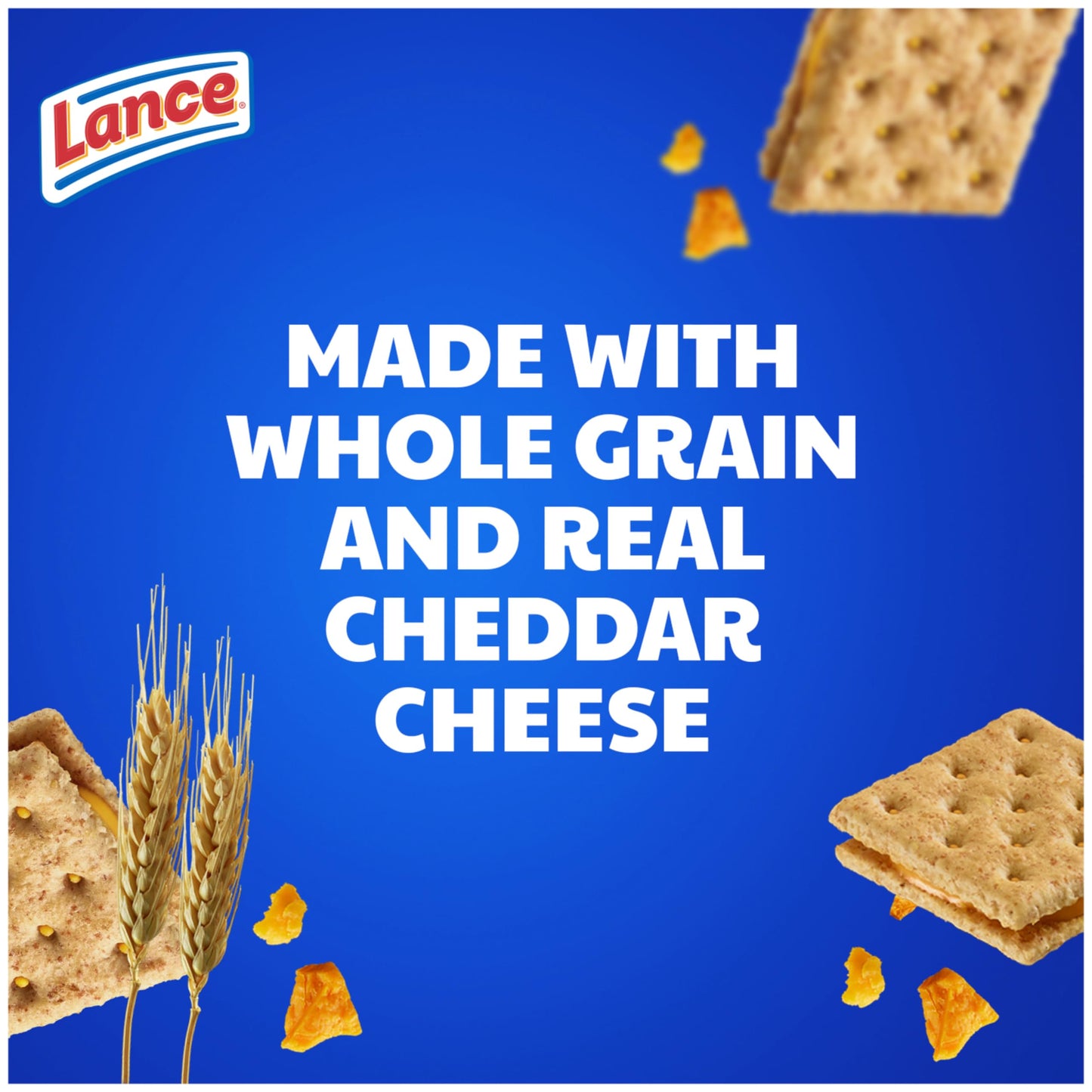 Lance Sandwich Crackers, Captain's Wafer Grilled Cheese, 10 Individual Packs, 6 Sandwiches Each