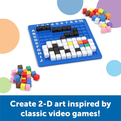 Learning Resources STEM Explorers Pixel Art Challenge, 402 Pieces, Ages 5+, STEM Toys For Kids, Coding Basics For Kids, STEM Activities For Classroom, Medium