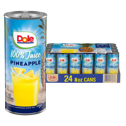 Dole 100% Juice, Pineapple, 46 Ounce Cans (Pack of 6)