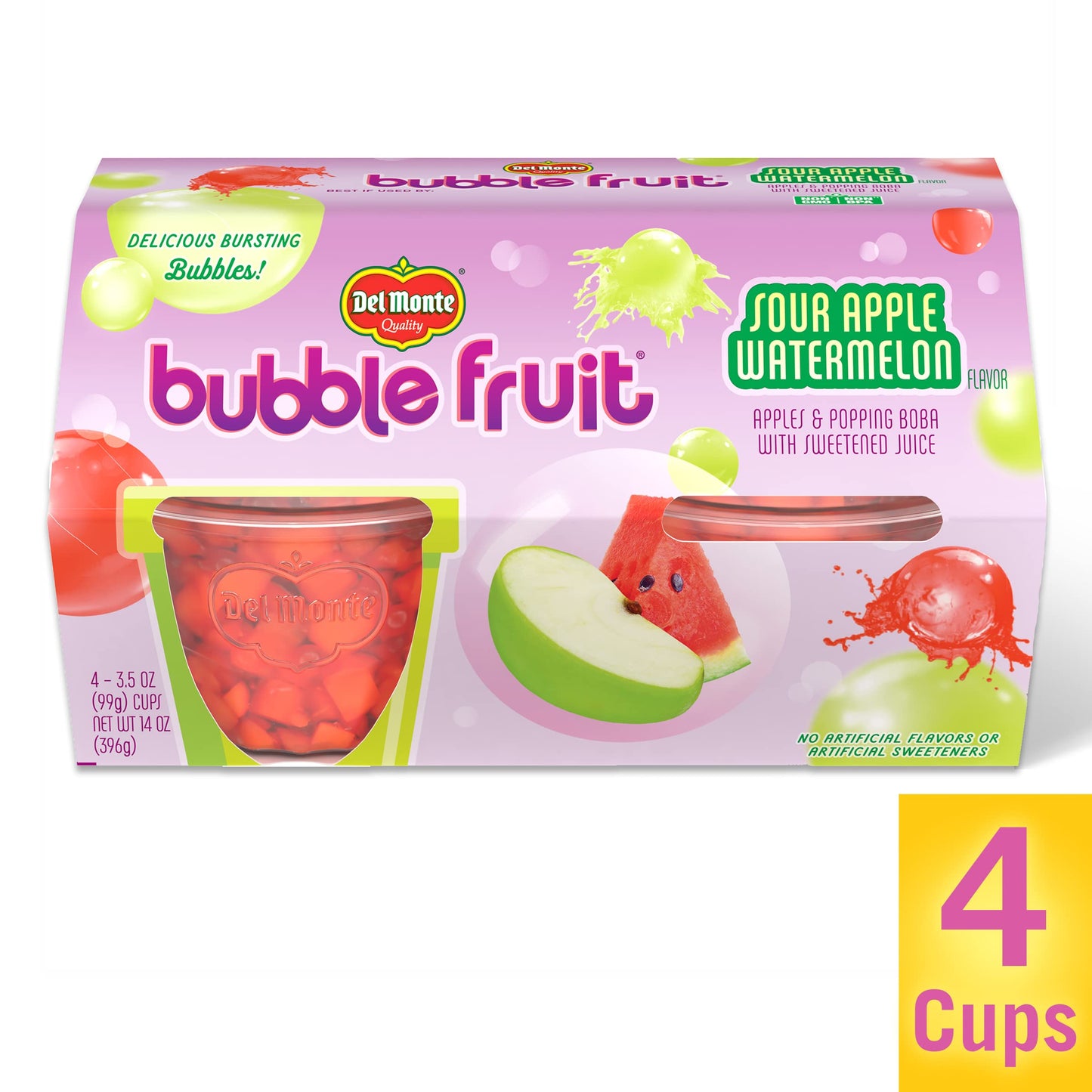 Del Monte Bubble Fruit Snacks, Variety Pack, 3.5 Oz