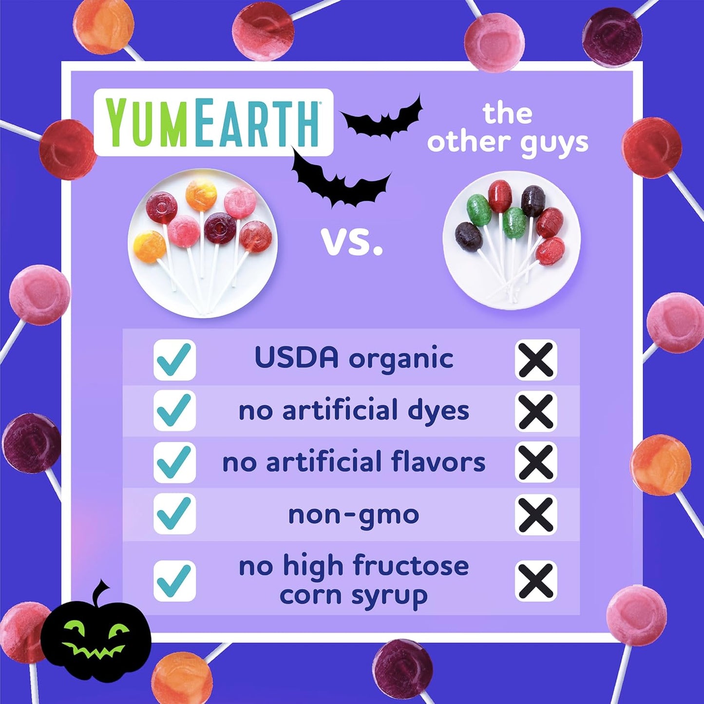 YumEarth Organic Halloween Lollipops, 40 lollipops