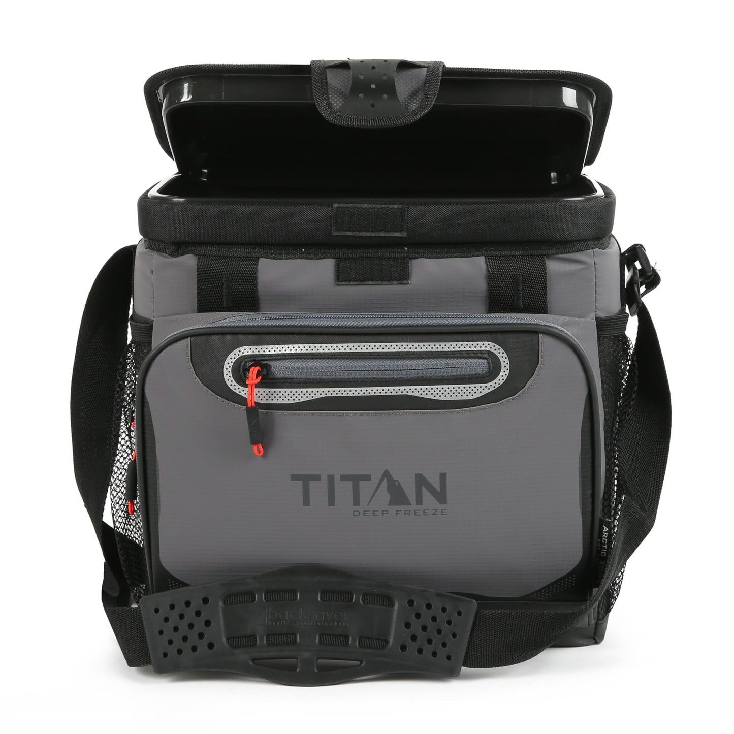 Titan Deep Freeze Cooler Zipperless Hardbody Cooler - Deep Freeze Insulation, HardBody Liner, and SmartShelf