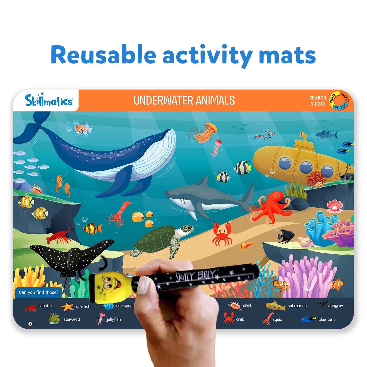 Skillmatics Preschool Learning Activity - Search and Find Educational Game, Perfect for Kids, Toddlers Who Love Toys, Art and Craft Activities, Gifts for Girls and Boys Ages 3, 4, 5, 6