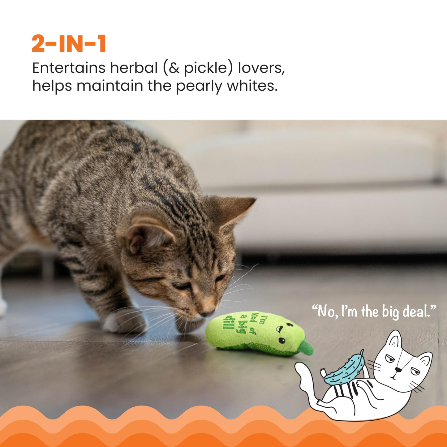 Catstages Lil' Avocato Dental Health Catnip Cat Chew Toy