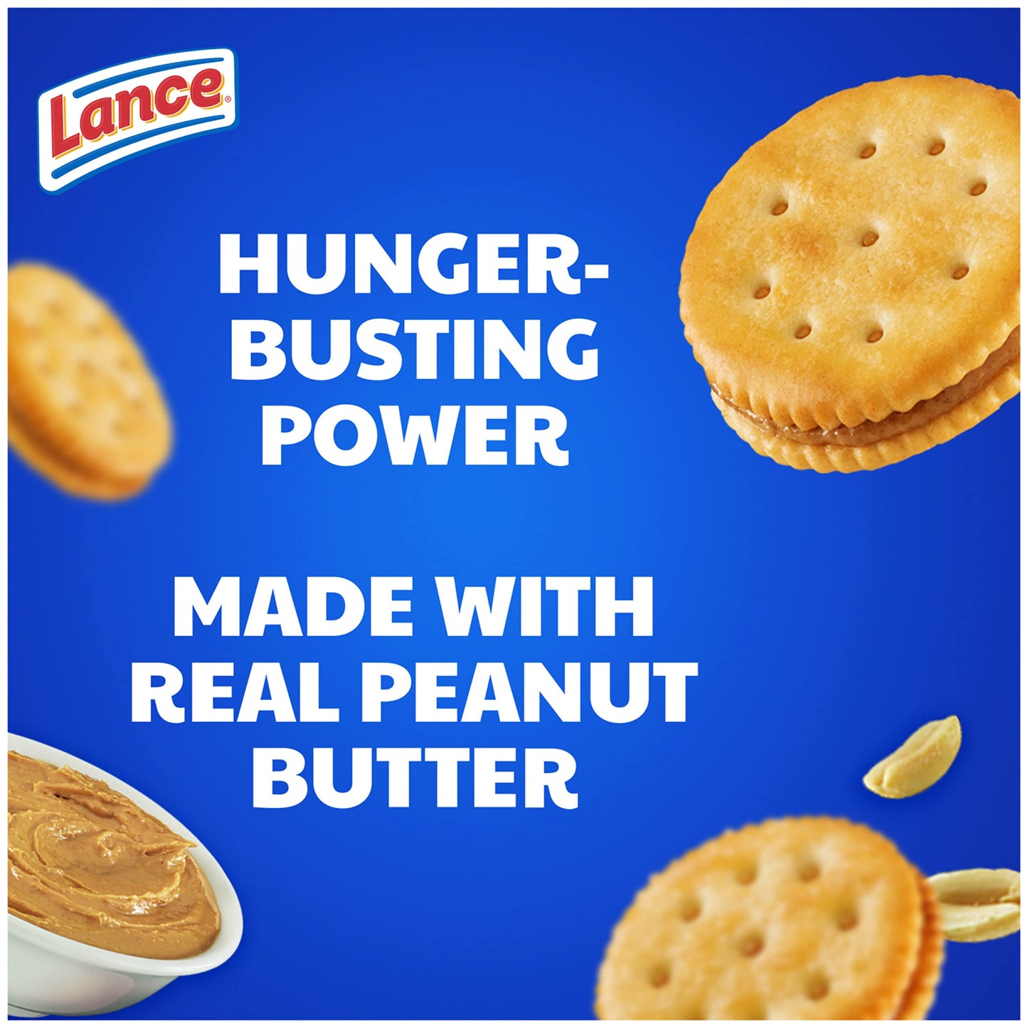 Lance Sandwich Crackers, Captain's Wafer Grilled Cheese, 10 Individual Packs, 6 Sandwiches Each