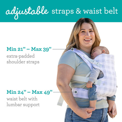 Infantino Flip Advanced 4-in-1 Carrier - Ergonomic, convertible, face-in and face-out front and back carry for newborns and older babies 8-32 lbs