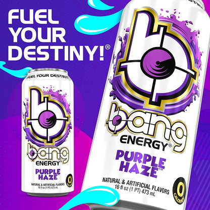 Bang Energy Bangster Berry, Sugar-Free Energy Drink, 16-Ounce (Pack of 12)