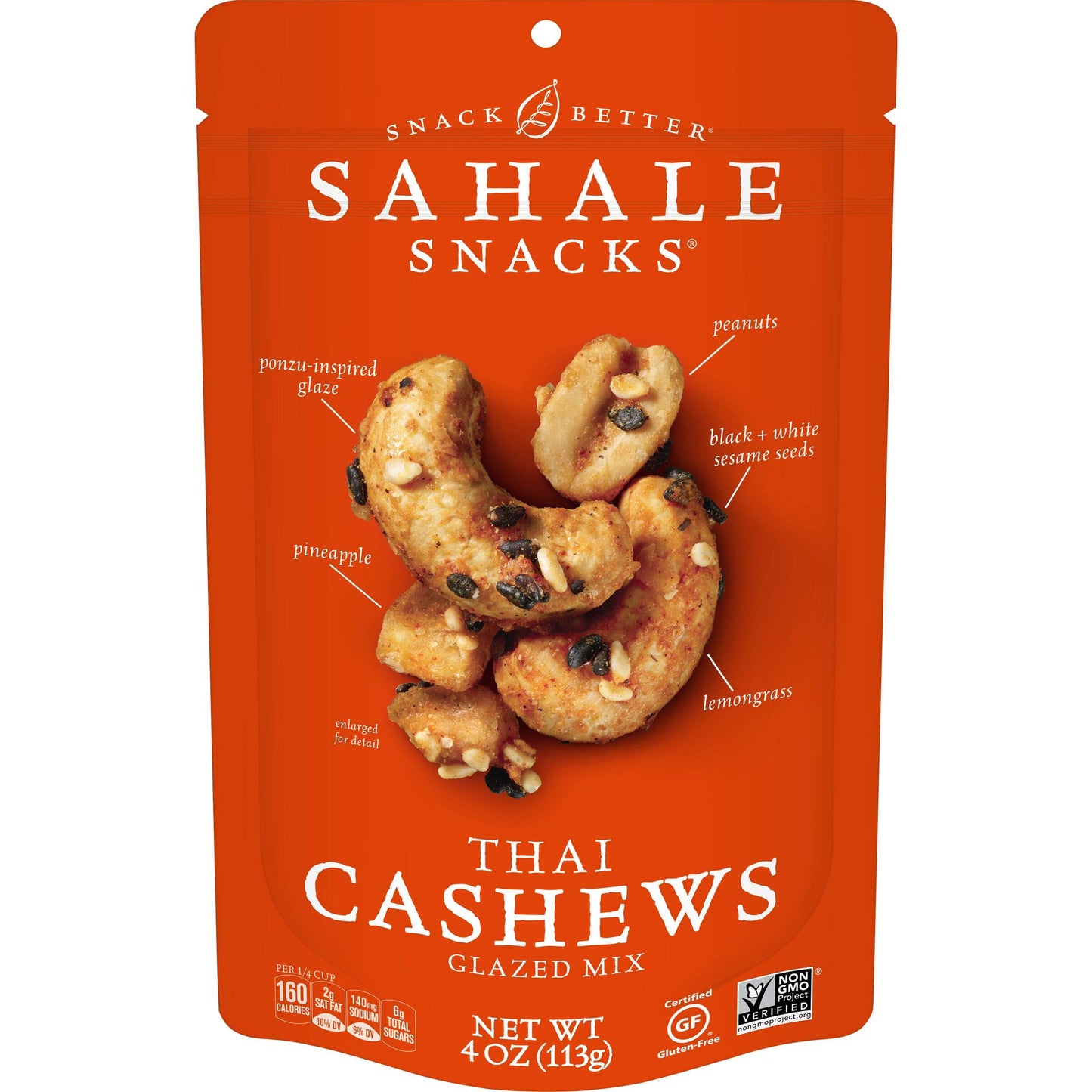 Sahale Snacks Glazed Mix Nut Blend Variety Pack, 1.5 Oz Grab & Go Bags (12 Total Packs) - Four Different Dry-Roasted Deluxe Mixed Nuts Blends Included - Non-GMO Kosher & Certified Gluten-Free Snacks