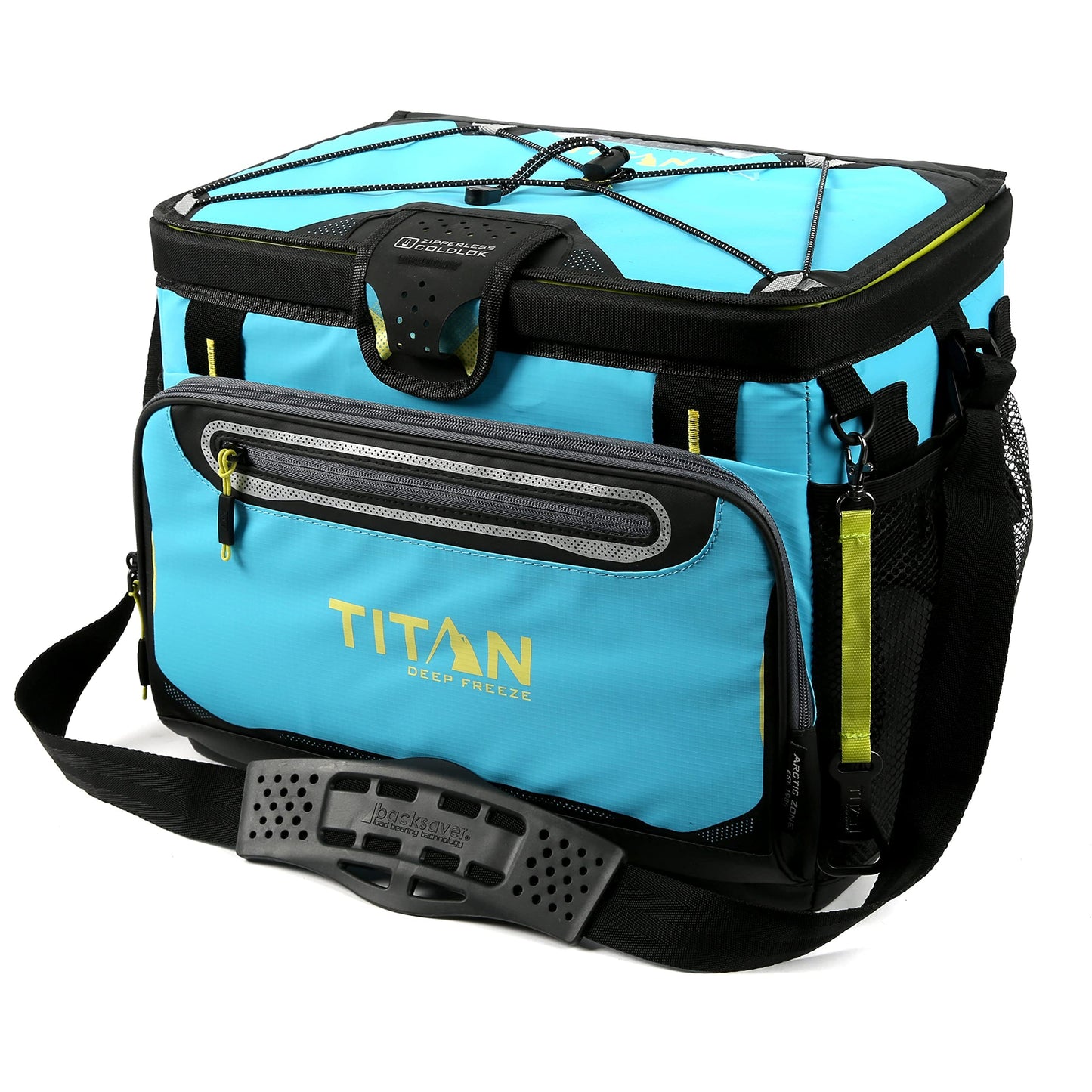 Titan Deep Freeze Cooler Zipperless Hardbody Cooler - Deep Freeze Insulation, HardBody Liner, and SmartShelf