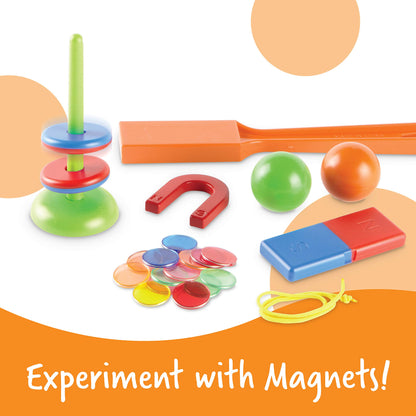 Learning Resources STEM Explorers -Ages 5+, Magnet Movers, Critical Thinking Skills, STEM Certified Toys, Magnets Kids,Magnet set,Back to School Supplies,39 Pieces