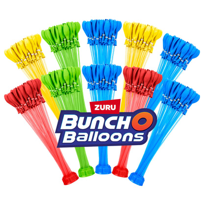 Original Bunch O Balloons Tropical Party 330+ Rapid-Filling Self-Sealing Water Balloons (Amazon Exclusive 10 Pack) by ZURU Water Balloon for the Whole Family, Kids, Teens and Adults