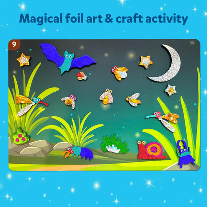 Skillmatics Art & Craft Activity - Foil Fun Unicorns & Princesses, No Mess Art for Kids, Craft Kits & Supplies, DIY Creative Activity, Gifts for Girls & Boys Ages 4, 5, 6, 7, 8, 9, Travel Toys