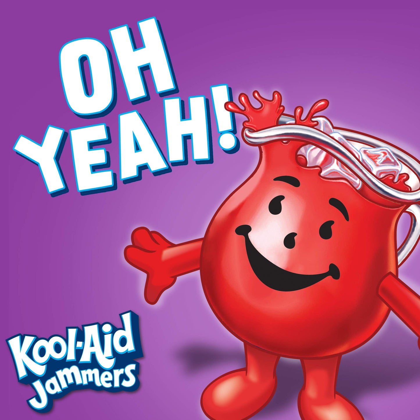 Kool-Aid Jammers Blue Raspberry Flavored Kids 0% Juice Drink (10 ct Box, 6 fl oz Pouches)