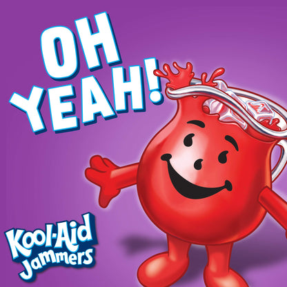 Kool-Aid Jammers Blue Raspberry Flavored Kids 0% Juice Drink (10 ct Box, 6 fl oz Pouches)