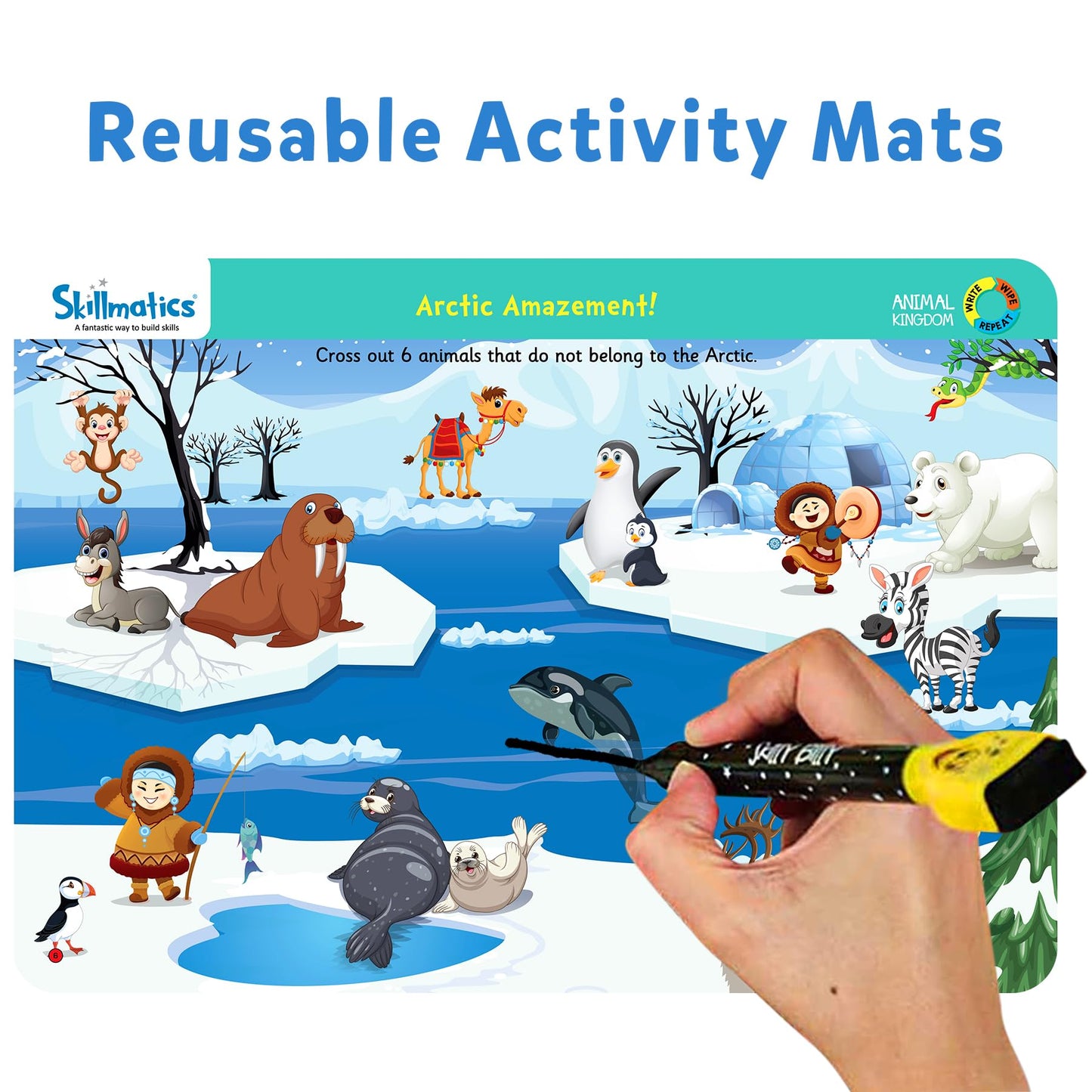 Skillmatics Preschool Learning Activity - Search and Find Educational Game, Perfect for Kids, Toddlers Who Love Toys, Art and Craft Activities, Gifts for Girls and Boys Ages 3, 4, 5, 6