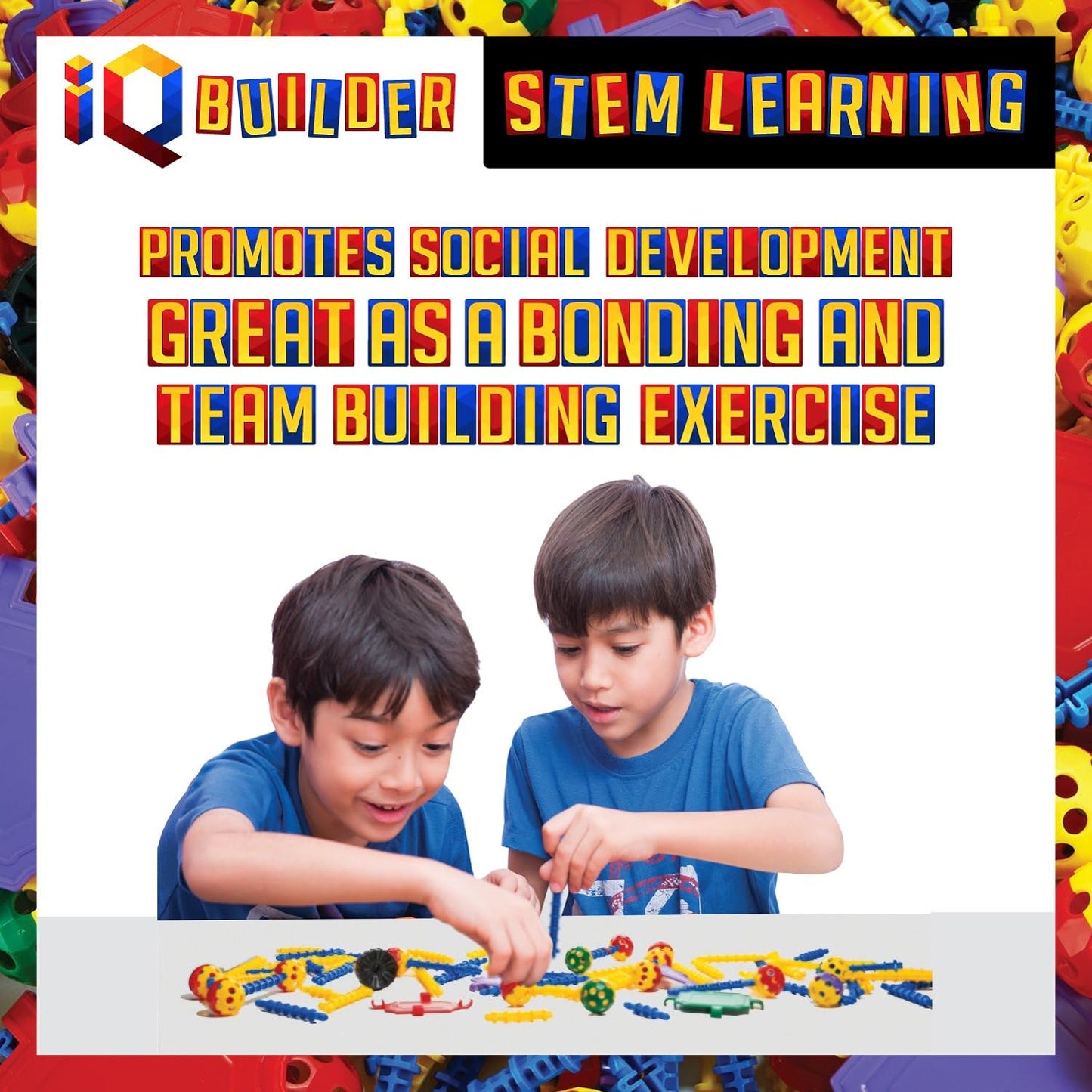 | STEM Learning Toys | Creative Construction Engineering | Fun Educational Building Toy Set for Boys and Girls Ages 3 4 5 6 7 8 9 10 Year Old | Best Toy Gift for Kids | Top Blocks Game Kit