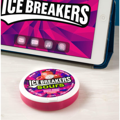 ICE BREAKERS Duo Fruit Plus Cool Strawberry Sugar Free Breath Mints Tins, 1.3 oz (8 Count)