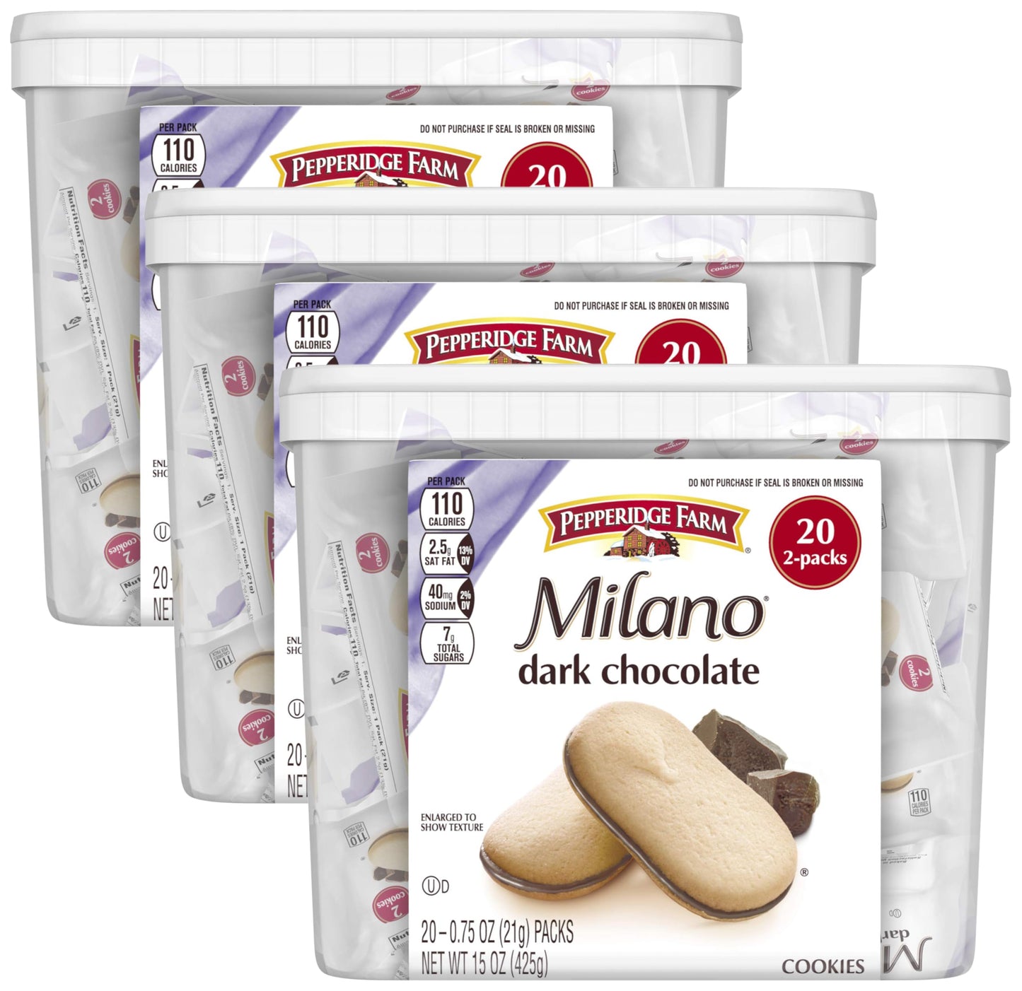 Pepperidge Farm Milano Milk Chocolate Cookies, 6 OZ Bag (15 Cookies)