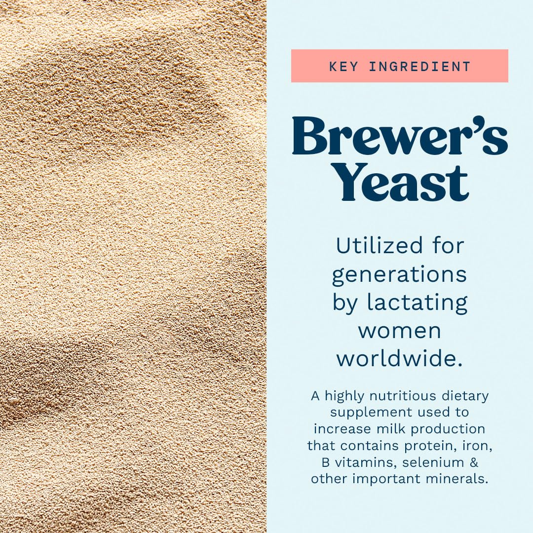 Mommy Knows Best Brewer's Yeast Powder for Breastfeeding Support, Gluten-Free, 15 oz