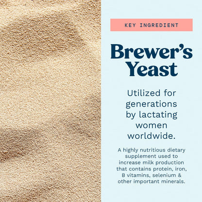 Mommy Knows Best Brewer's Yeast Powder for Breastfeeding Support, Gluten-Free, 15 oz