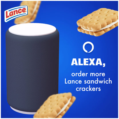 Lance Sandwich Crackers, Captain's Wafer Grilled Cheese, 10 Individual Packs, 6 Sandwiches Each