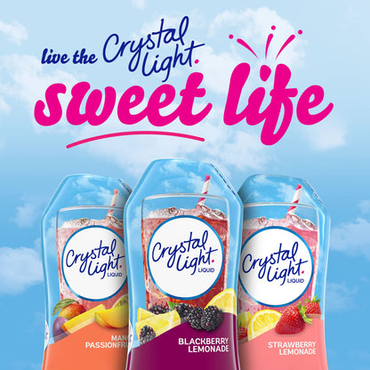 Crystal Light Sugar-Free Zero Calorie Liquid Water Enhancer - Strawberry Lemonade Water Flavor Drink Mix (1.62 fl oz Bottle)