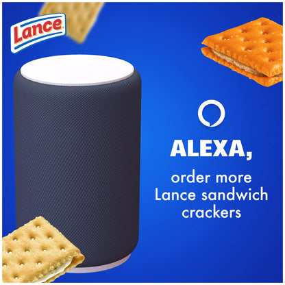 Lance Sandwich Crackers, Captain's Wafer Grilled Cheese, 10 Individual Packs, 6 Sandwiches Each