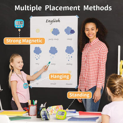 Classroom Timers for Teachers Kids Large Magnetic Digital Timer 2 Pack