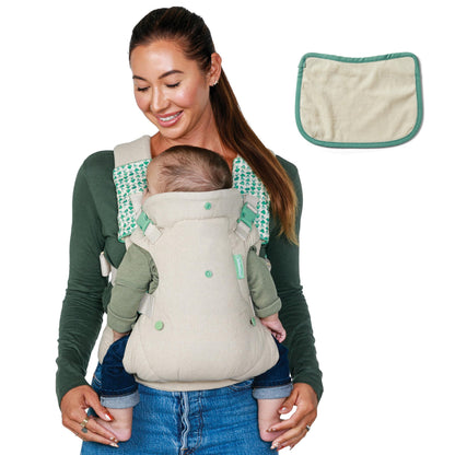 Infantino Flip Advanced 4-in-1 Carrier - Ergonomic, convertible, face-in and face-out front and back carry for newborns and older babies 8-32 lbs