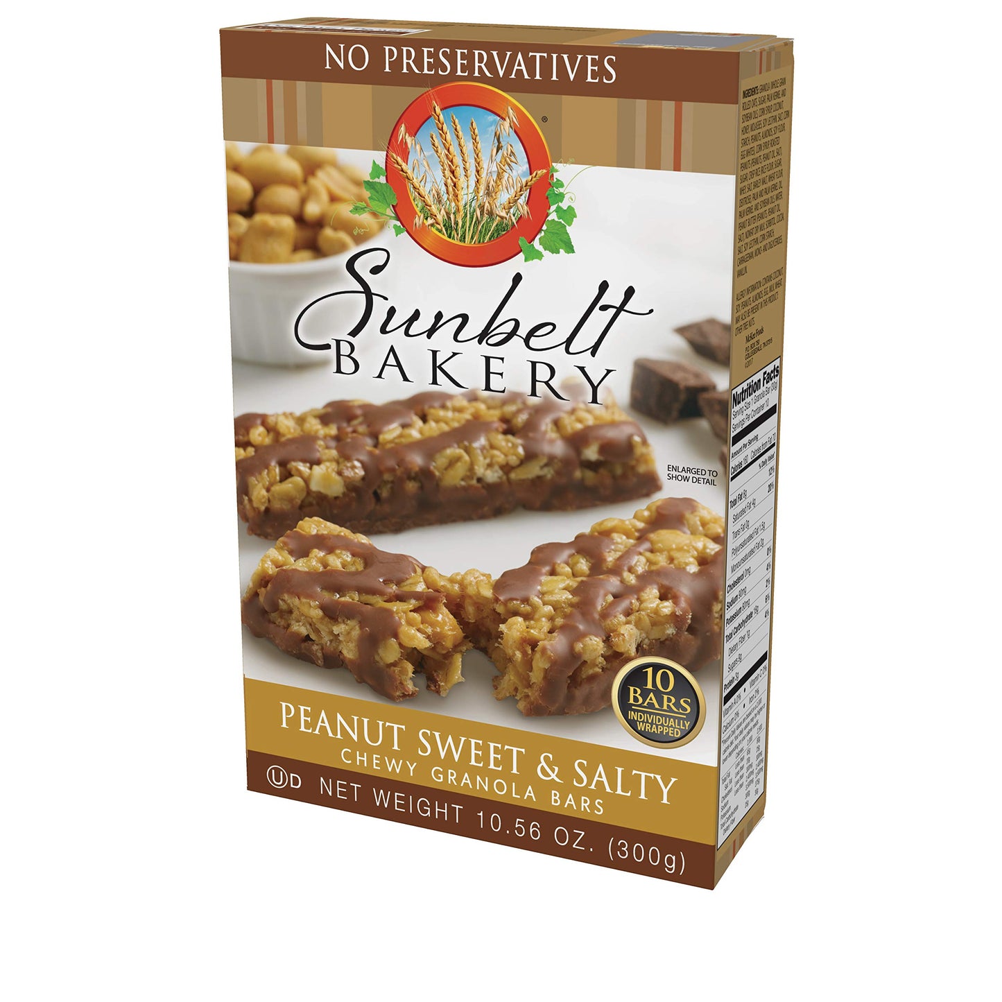 Sunbelt Bakery Oats & Honey Chewy Granola Bars, 15-1.0 OZ Bars (1 Box)