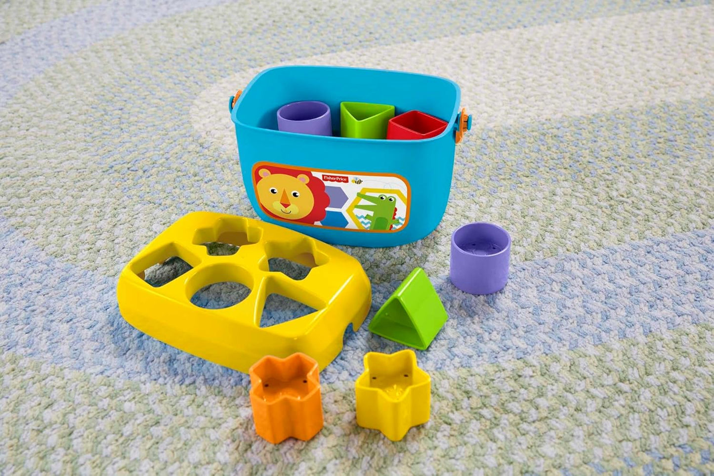 Fisher-Price Stacking Toy Baby's First Blocks Set of 10 Shapes for Sorting Play for Infants Ages 6+ Months