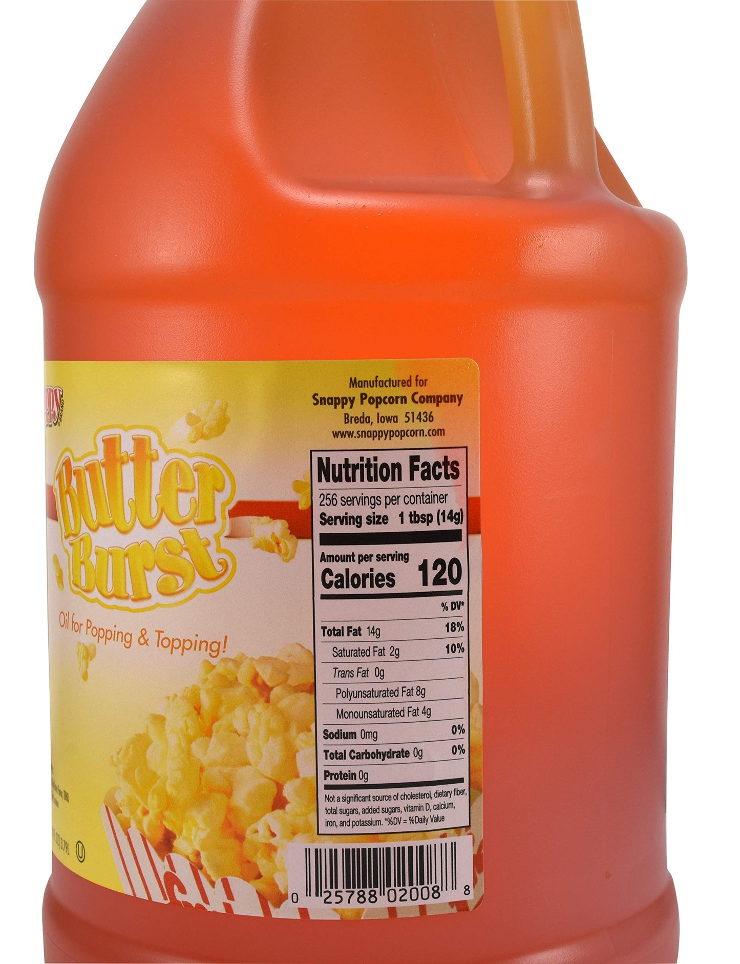 Snappy Butter Burst Popcorn Oil, 1 Gallon