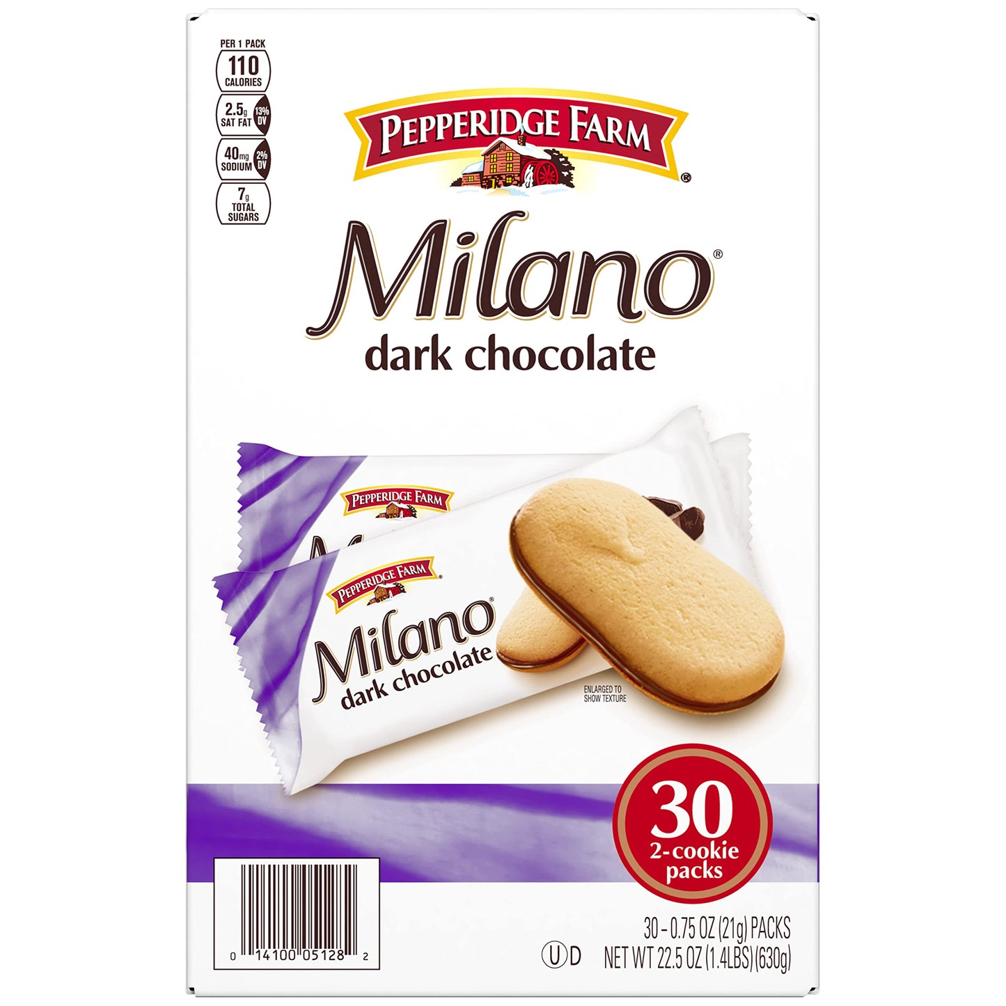 Pepperidge Farm Milano Milk Chocolate Cookies, 6 OZ Bag (15 Cookies)