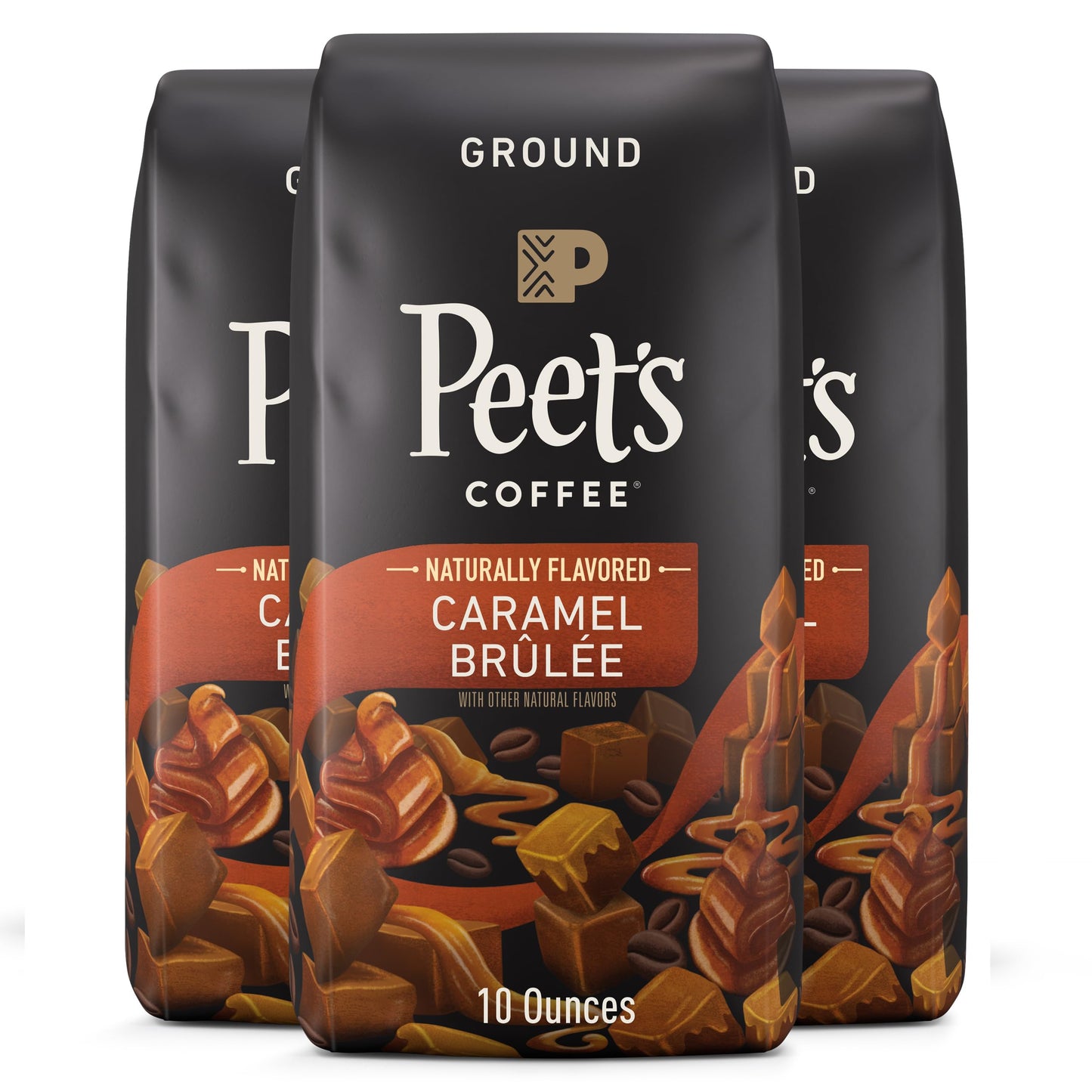 Peet's Coffee Major Dickason's Blend, Dark Roast Ground Coffee, 20 oz