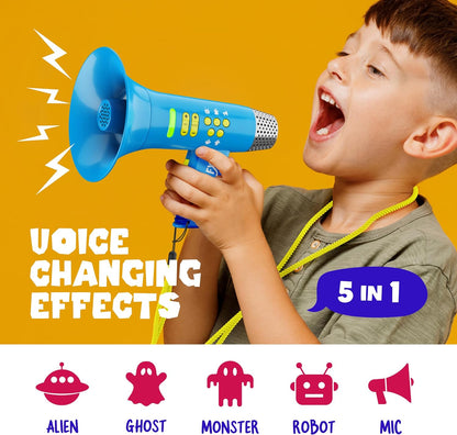 Mini Explorer Voice Changer for Kids - Voice Changing Device for Boys & Girls Ages 3-8+ Olds - Easter, Birthday Gifts for 3, 4, 5, 7, 8 Year Old Boy - Cool Outdoor Toys Gift Ideas for Kid, Toddler