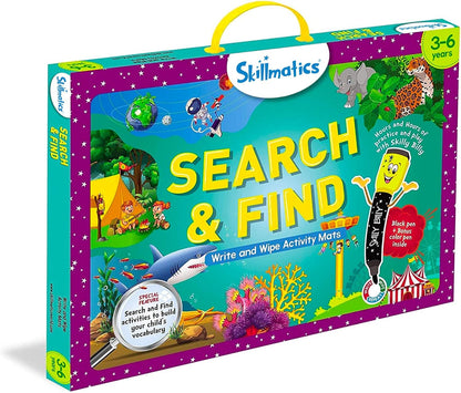 Skillmatics Preschool Learning Activity - Search and Find Educational Game, Perfect for Kids, Toddlers Who Love Toys, Art and Craft Activities, Gifts for Girls and Boys Ages 3, 4, 5, 6