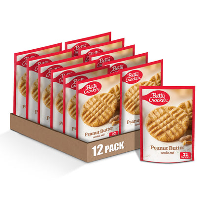 Betty Crocker Peanut Butter Cookie Mix, Makes twelve (12) 2-inch Cookies, 7.2 oz.