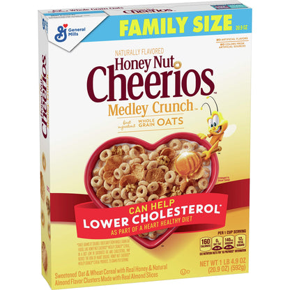 Honey Nut Cheerios Heart Healthy Cereal Cup, 1.8 OZ Single Serve Cereal Cup (Pack of 12)